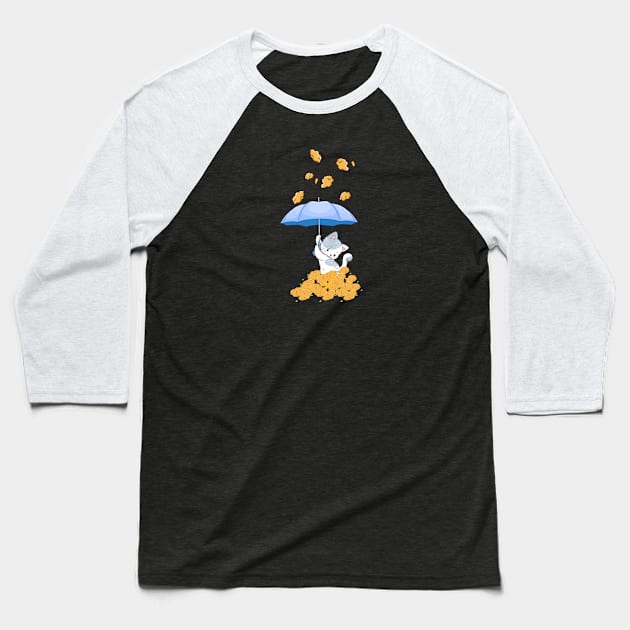 Kitten Nuggets Baseball T-Shirt by M.Y